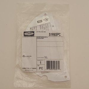 Hubbell Fire Rated Poke Through 6" Sub Plate 50% Left Side 5 Opening | S1R6SPC